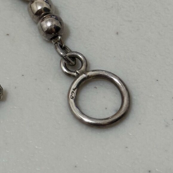Vintage Sterling Toggle Clasp Bracelet - Picture 5 of 5